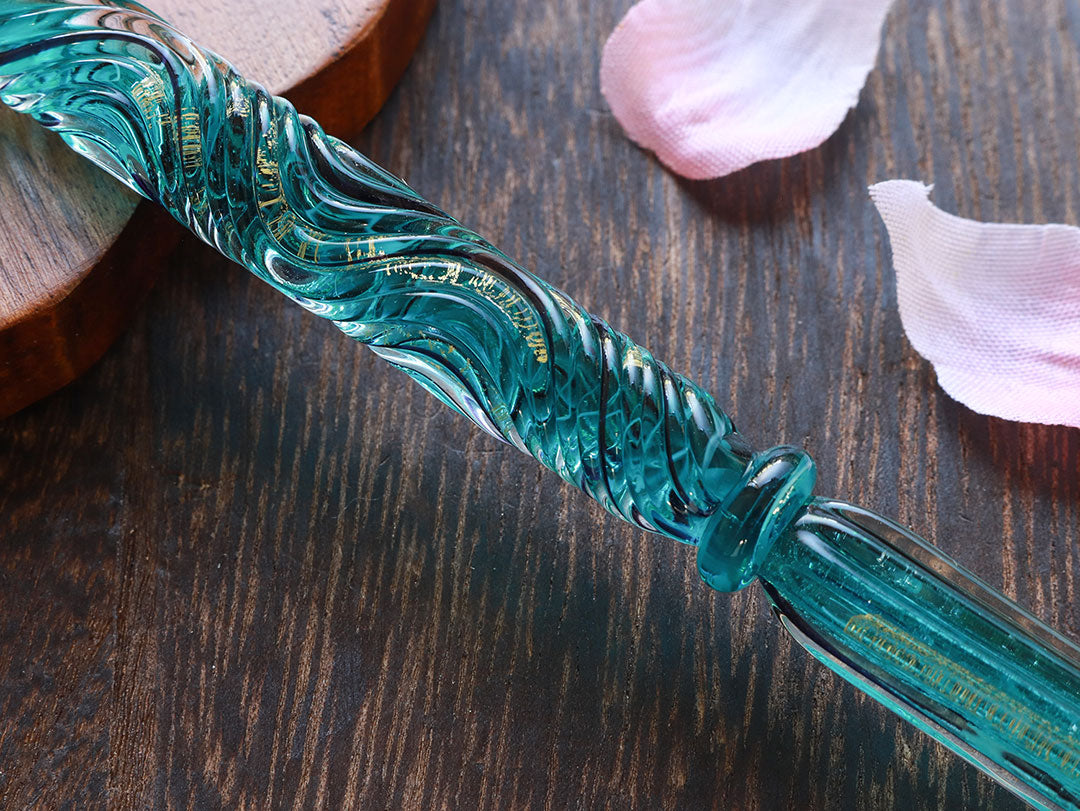 国東ガラスペン・ペン枕セット・ジェイドバイン Glass Pen - Wancher ワンチャー