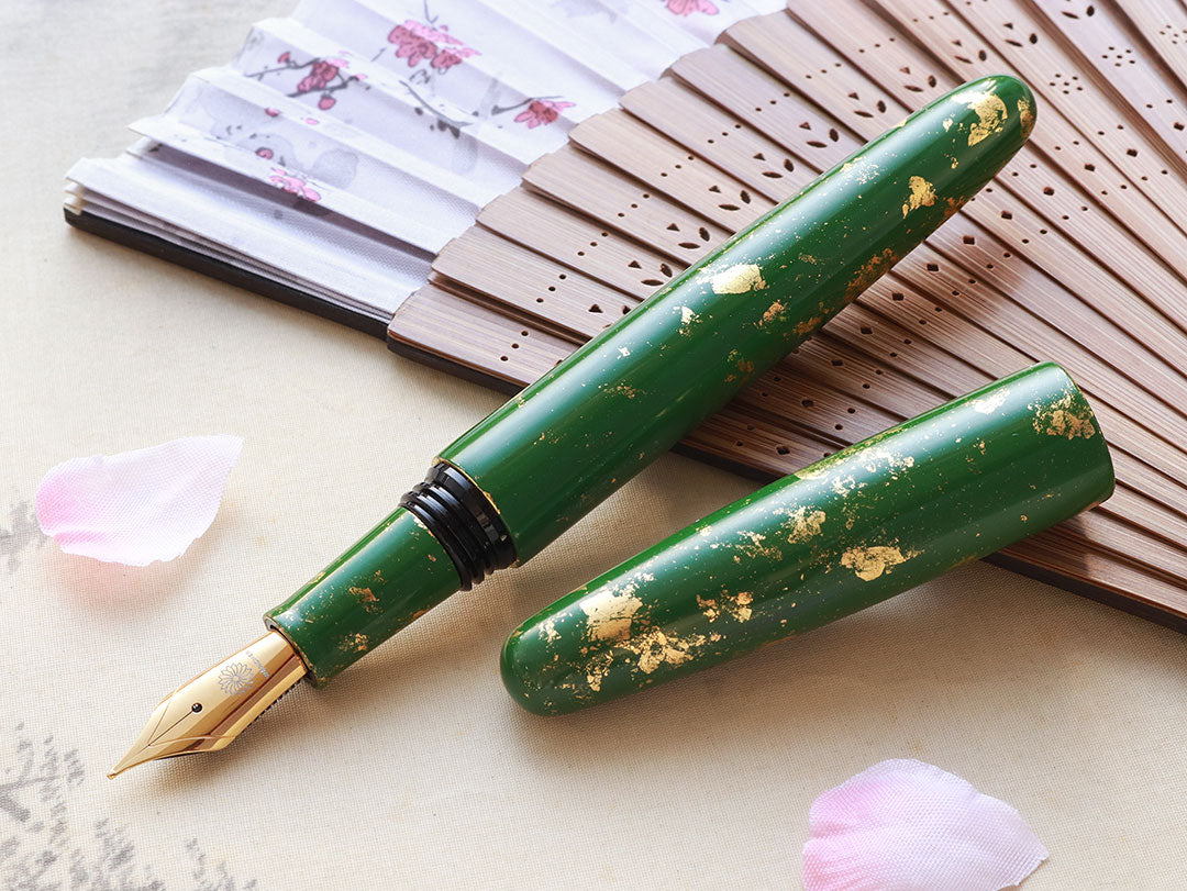 京都漆 古都色・嵐山の竹 Fountain Pen | ワンチャーペン Wancher