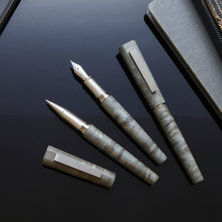 WANCHER オリンポス・タイタン・ノクターングレー万年筆 B 太字