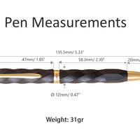 仁風ボールペン・黒檀 Ballpoint Pen - Wancher ワンチャー
