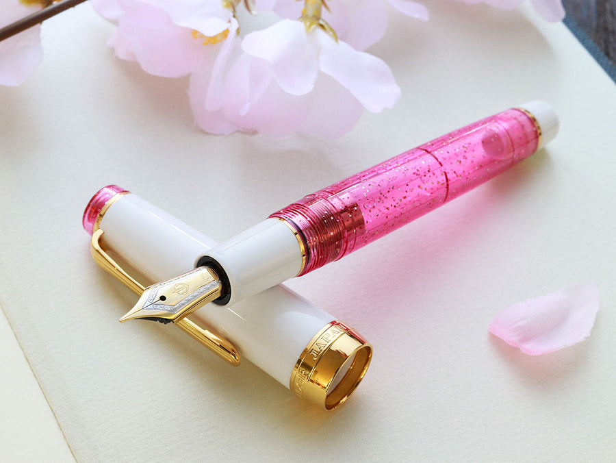 プロフェッショナルギア21金・ Pink Cosmo Fountain Pen - Wancher ワンチャー