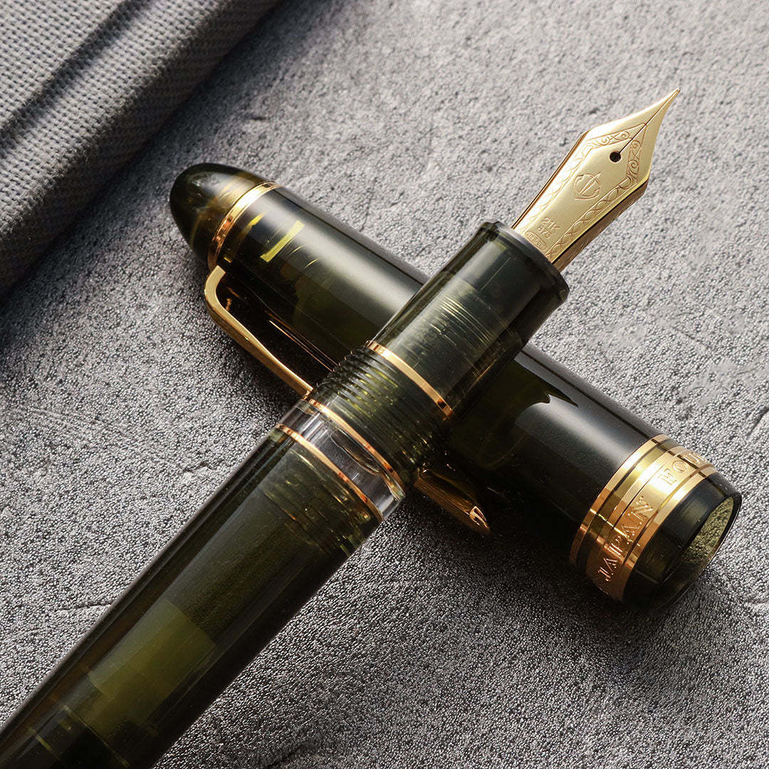 プロフィットレアロ21金・シャンパーニュダークグリーン Fountain Pen
