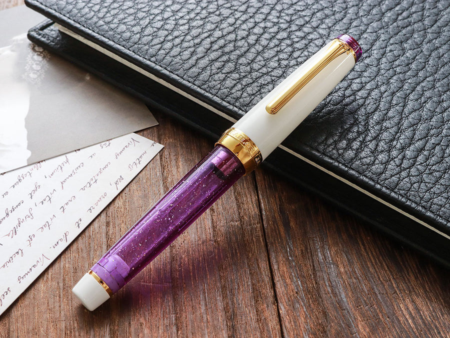 プロフェッショナルギア21金・ Purple Rain Fountain Pen - Wancher ワンチャー