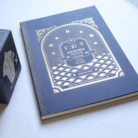 ギター 大正浪漫 ハイカラノート・ダークブルー（5mm方眼) Notebook - Wancher ワンチャー