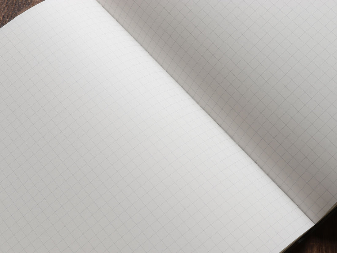 ギター 大正浪漫 ハイカラノート・ダークブルー（5mm方眼) Notebook - Wancher ワンチャー