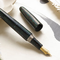 津軽塗・緑上げ 螺鈿 Fountain Pen - Wancher ワンチャー