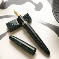 津軽塗・緑上げ 螺鈿 Fountain Pen - Wancher ワンチャー