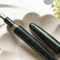 津軽塗・緑上げ 螺鈿 Fountain Pen - Wancher ワンチャー
