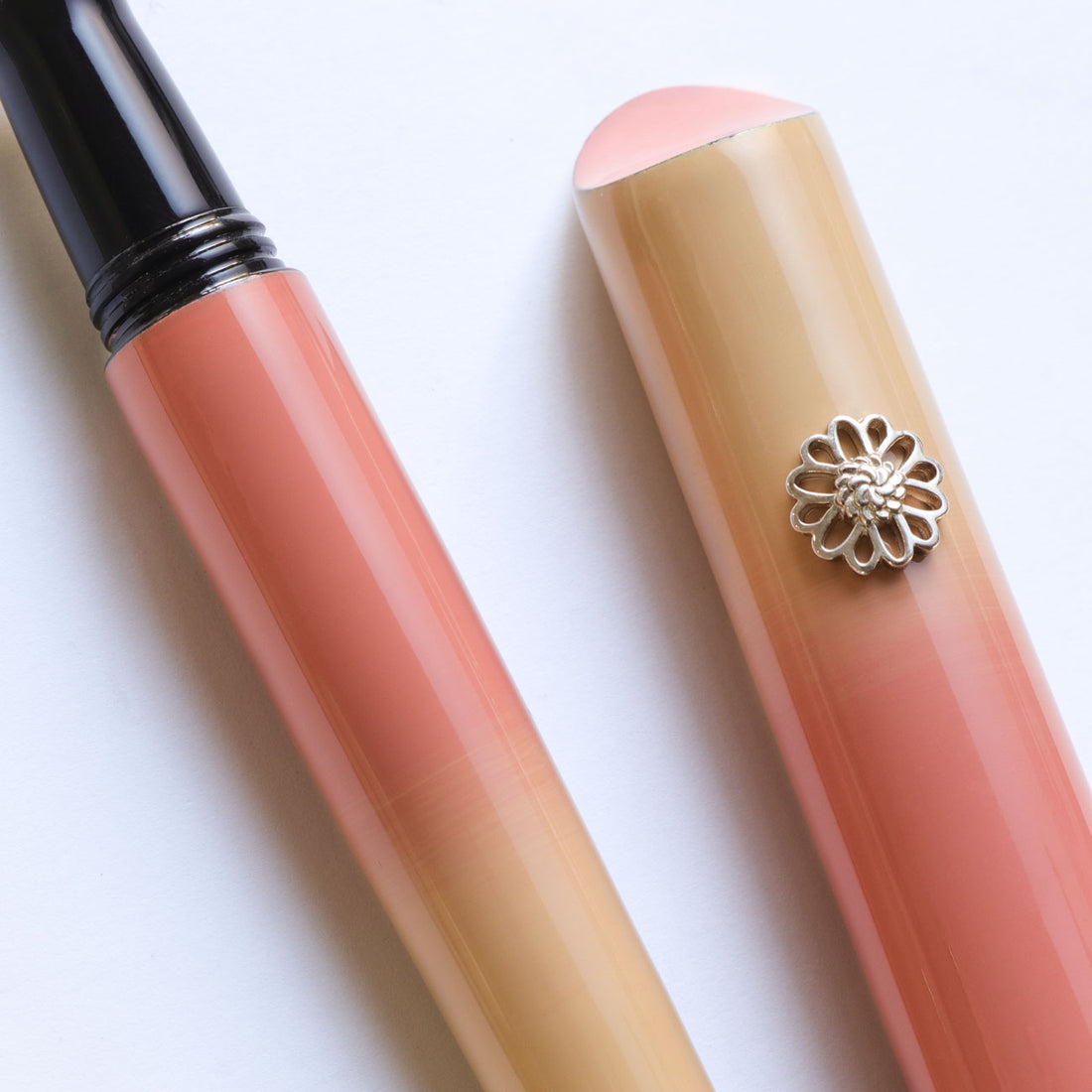 輪島漆・朱鷺色（ときいろ）ぼかし Fountain Pen - Wancher ワンチャー