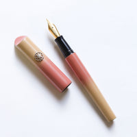 輪島漆・朱鷺色（ときいろ）ぼかし Fountain Pen - Wancher ワンチャー