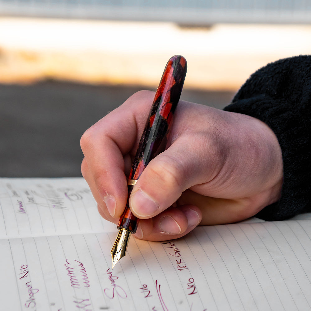 ドリームペン・セルロイド紅葉 Fountain Pen - Wancher ワンチャー