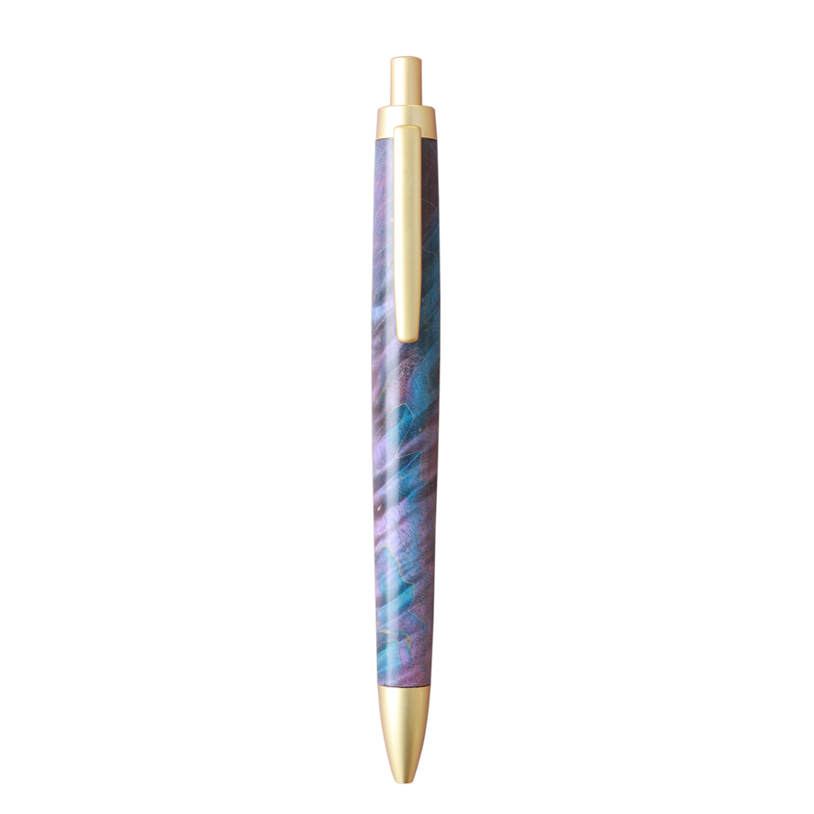 スタビライズド ボールペン　パープルブルー Ballpoint Pen - Wancher ワンチャー