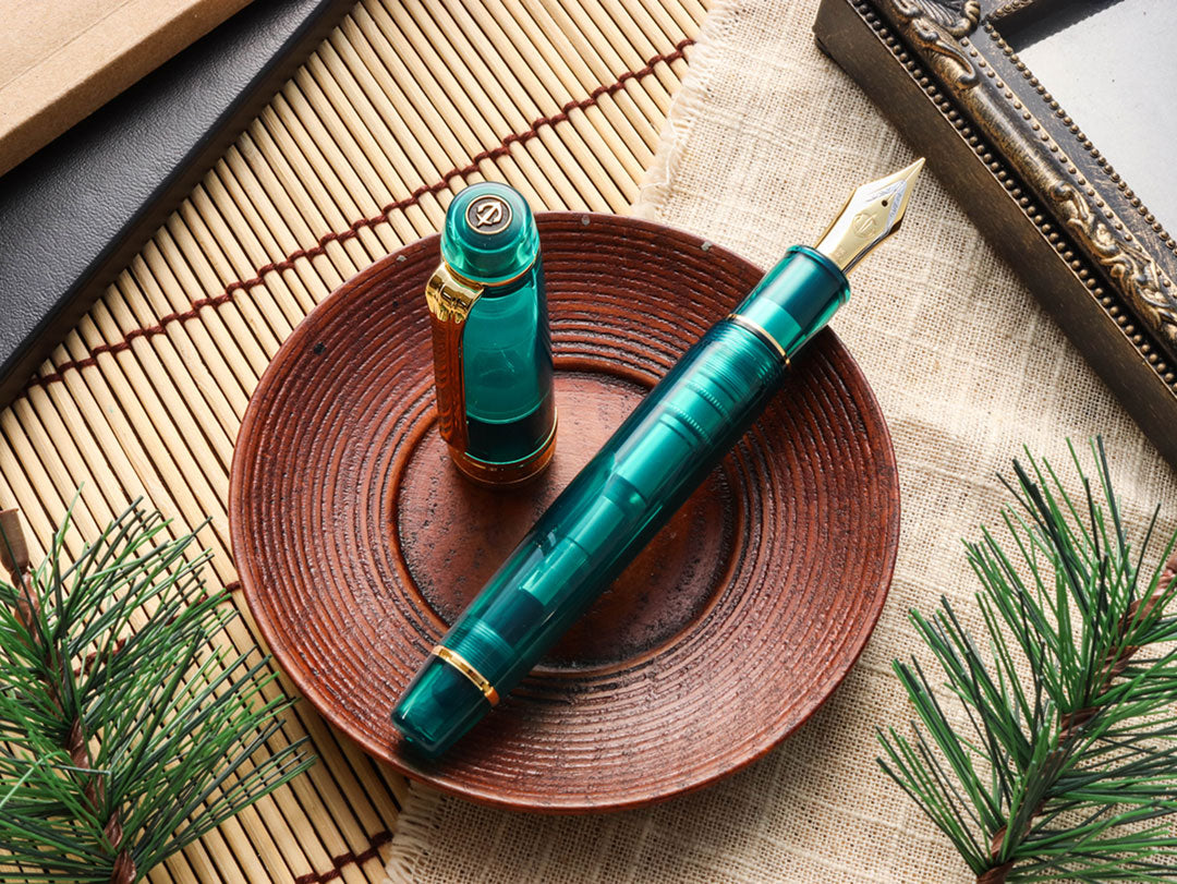 キングプロフェッショナルギア21金・ターコイズブルー Fountain Pen