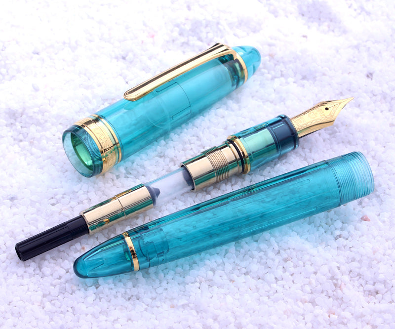 Wancher x Sailor プロフィット21金アクアブルー万年筆 Profit 21K