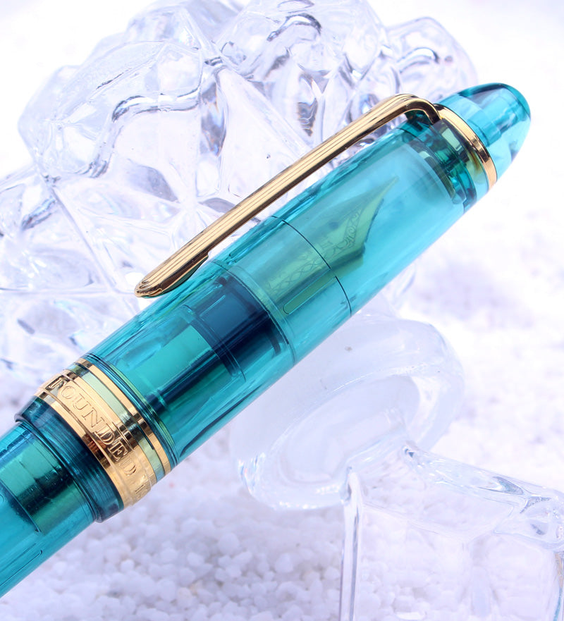 Wancher x Sailor プロフィット21金アクアブルー万年筆 Profit 21K