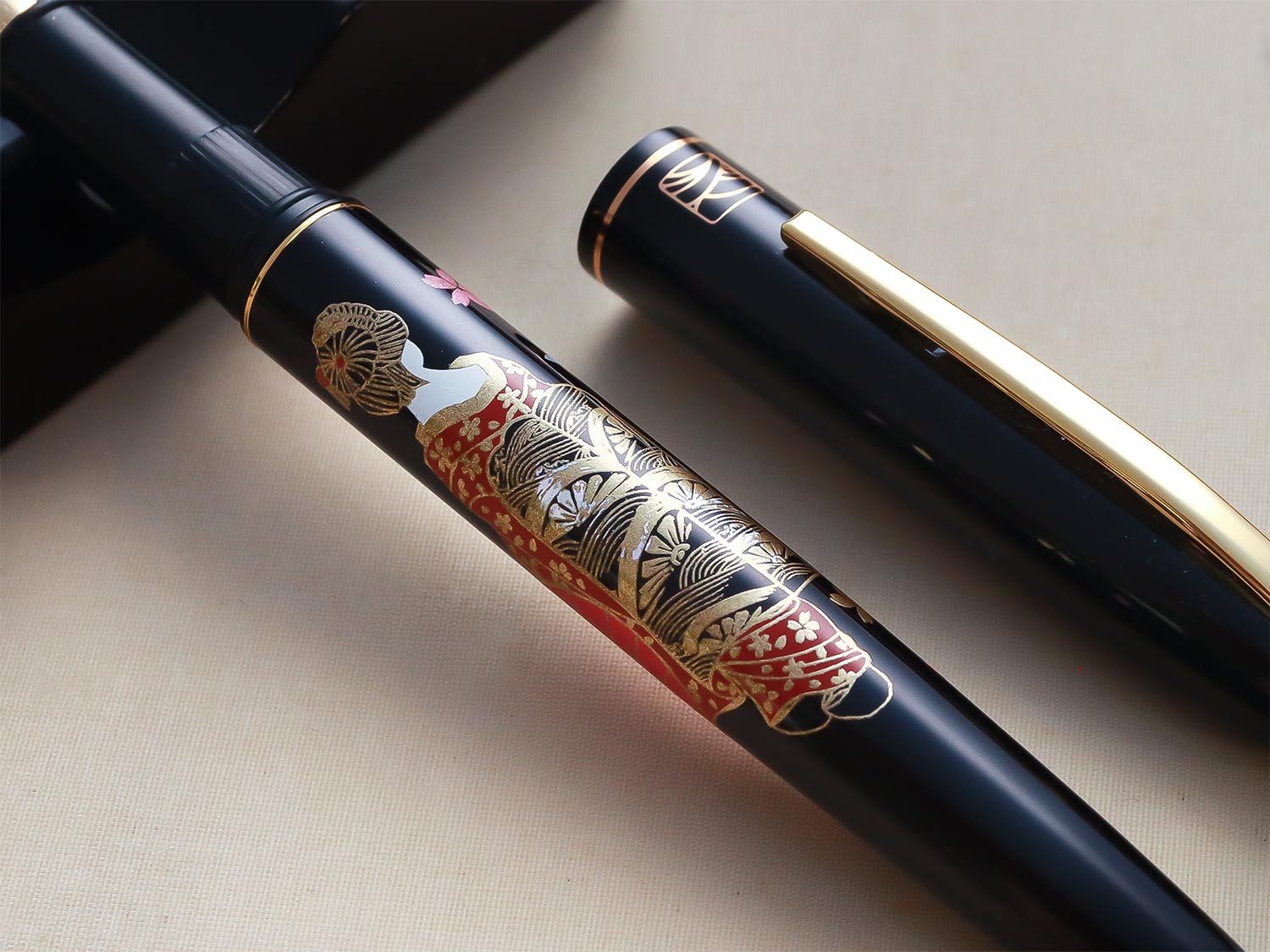 呉竹近代蒔絵万年筆- 華舞妓 Fountain Pen - Wancher ワンチャー