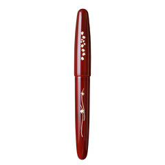 象嵌 紅葉・漆・赤溜塗 Fountain Pen - Wancher ワンチャー