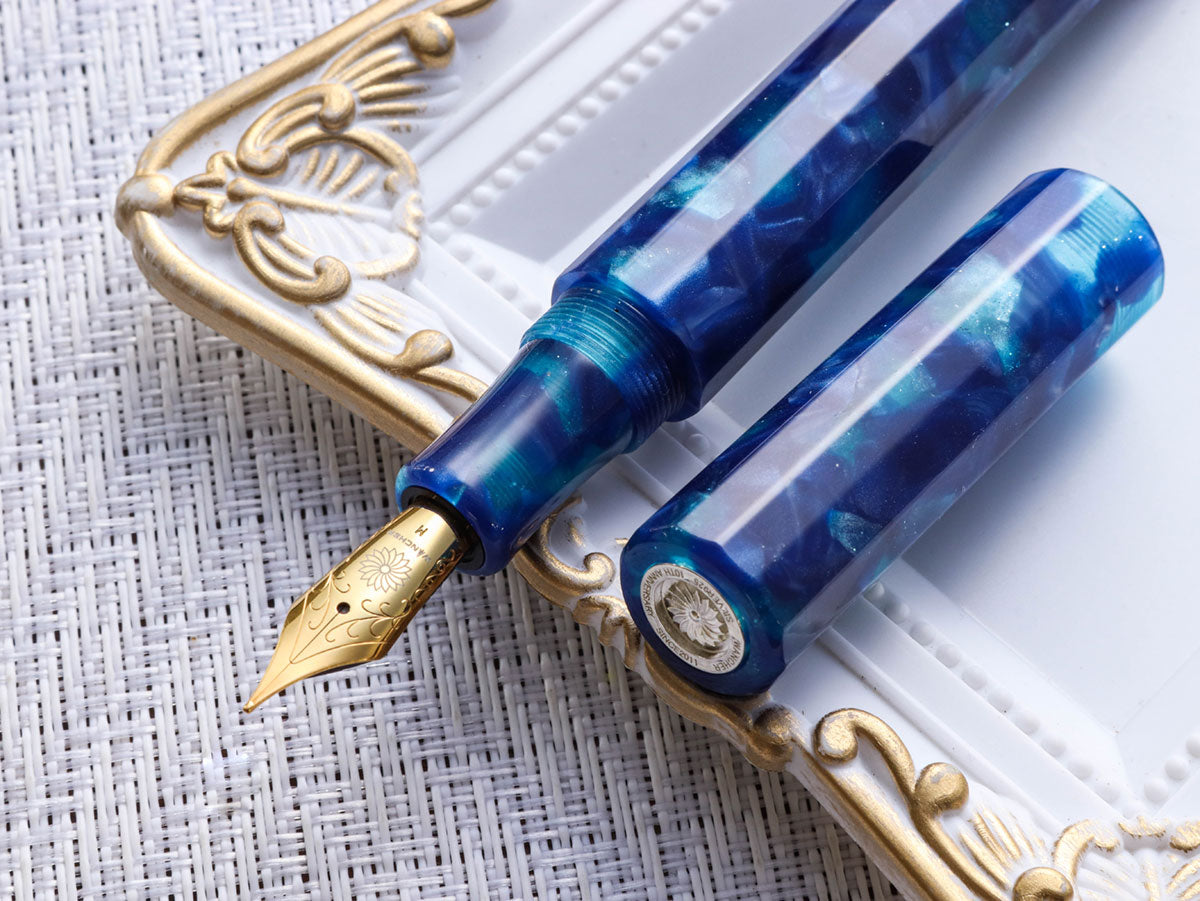カレイド万年筆・ディープブルー・海波 Fountain Pen | ワンチャーペン