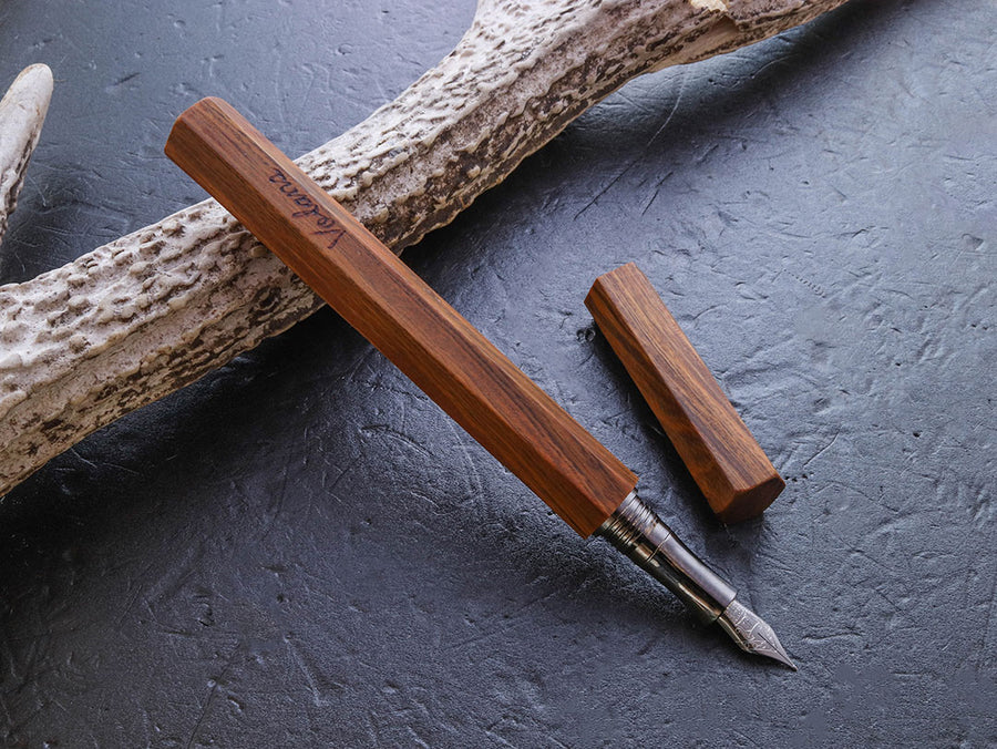 六角軸型 杉 Fountain Pen - Wancher ワンチャー
