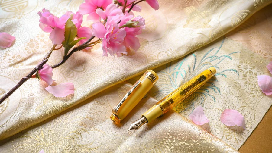 Wancher x Sailor プロフェッショナルギアスリム14金「梅花の歌