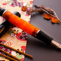 禅・オレンジ Fountain Pen - Wancher ワンチャー