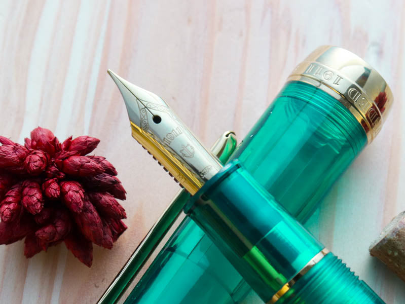 プロカラー・ターコイズブルー Fountain Pen | ワンチャーペン Wancher