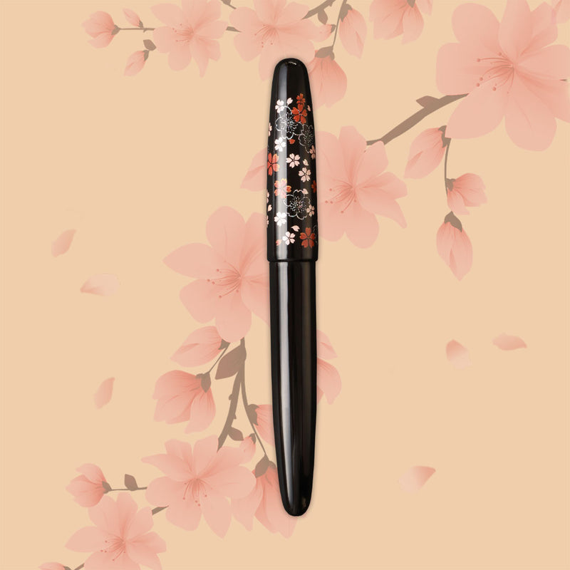 ドリームペン　越前漆・河津桜 Fountain Pen - Wancher ワンチャー