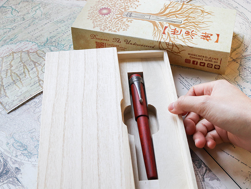 世界樹・サンダルウッド Fountain Pen | ワンチャーペン Wancher