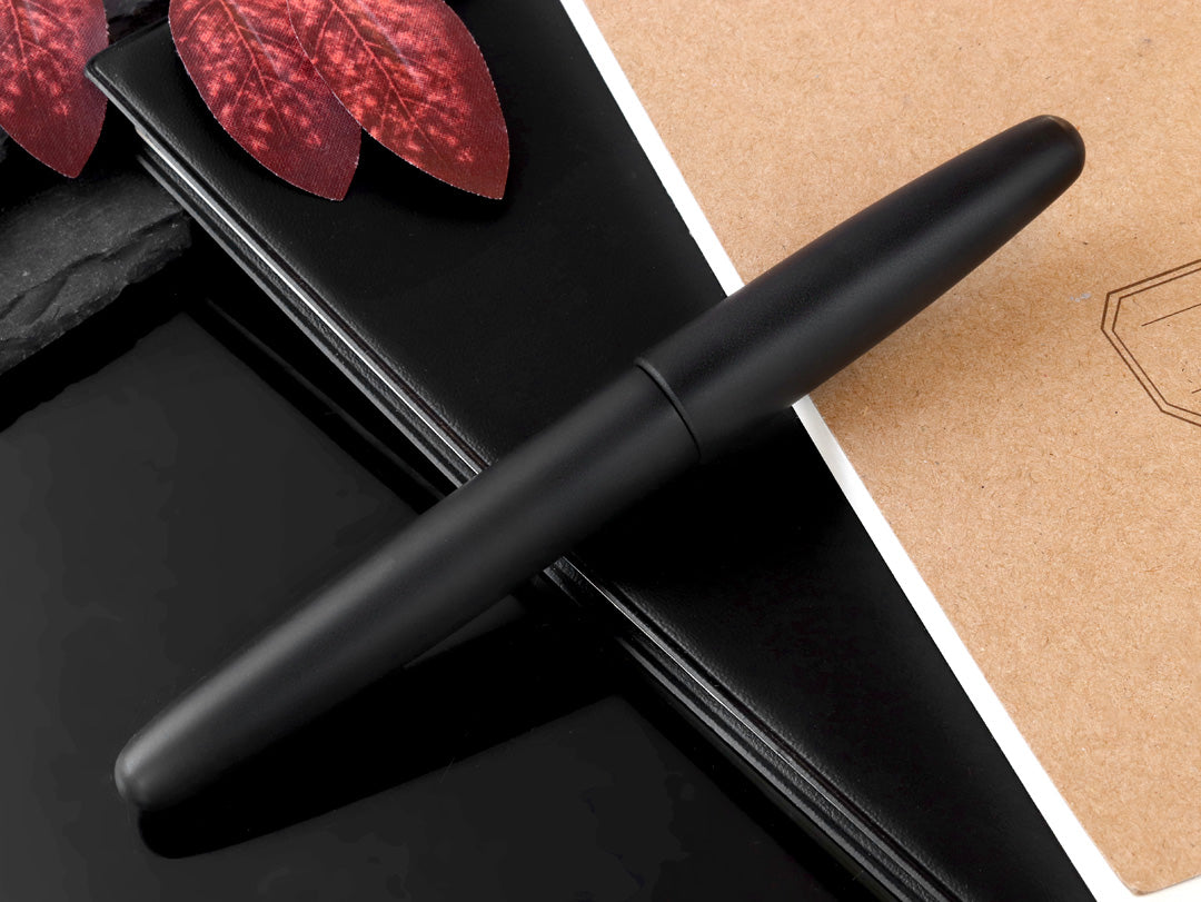 誠エボナイト・マットブラック Fountain Pen - Wancher ワンチャー