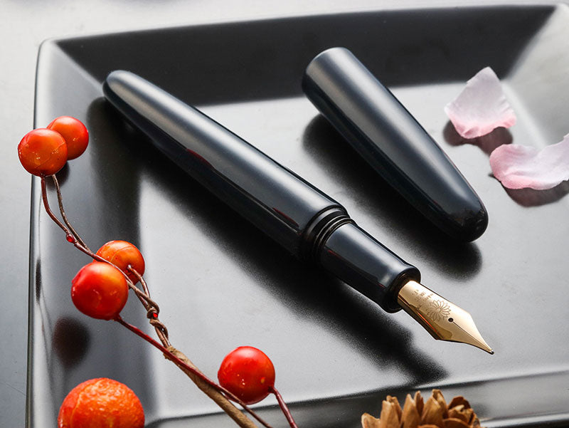 誠漆・紺 Fountain Pen - Wancher ワンチャー