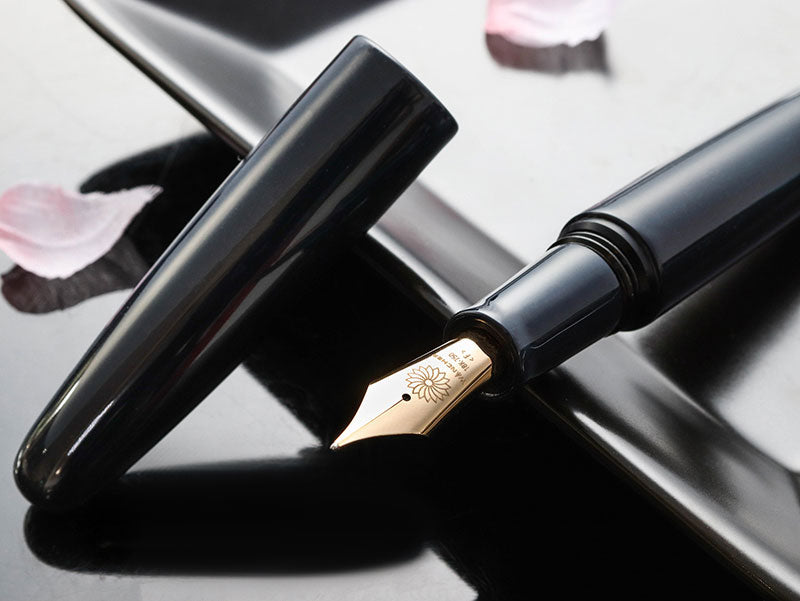 誠漆・紺 Fountain Pen - Wancher ワンチャー