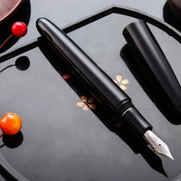 誠漆・黒 Fountain Pen - Wancher ワンチャー