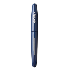 象嵌 桜の川・漆・青 Fountain Pen - Wancher ワンチャー