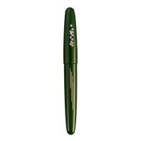 象嵌 桜の川・漆・緑 Fountain Pen - Wancher ワンチャー
