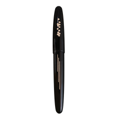 象嵌 桜の川・漆・黒 Fountain Pen - Wancher ワンチャー