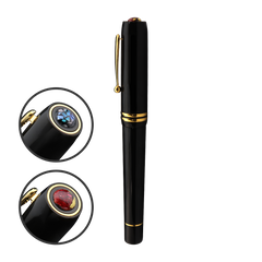 七宝万年筆・ベークライト・黒 Fountain Pen - Wancher ワンチャー