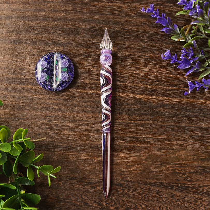 国東ガラスペン・ペン枕セット・春風14 Glass Pen - Wancher ワンチャー