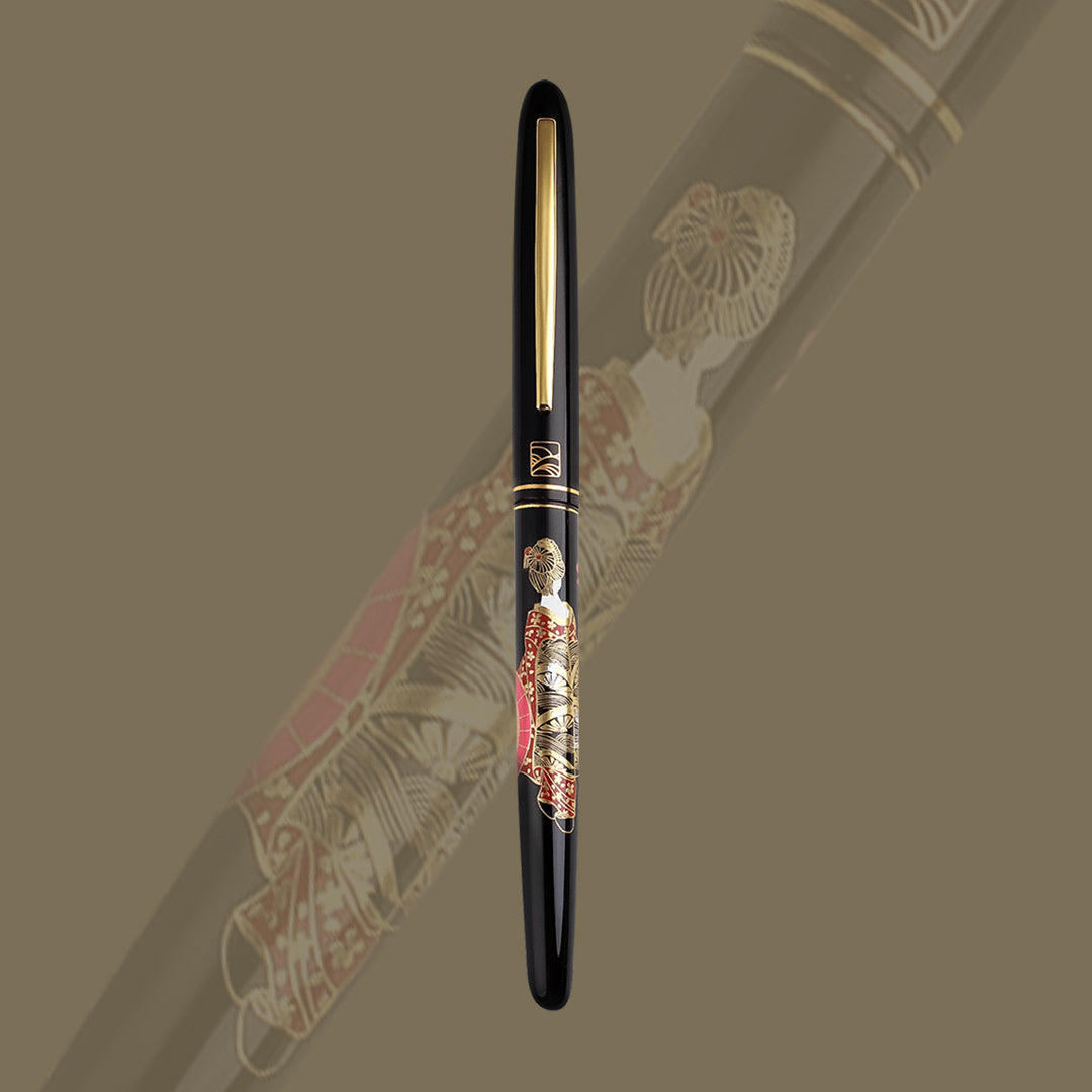 呉竹近代蒔絵万年筆- 華舞妓 Fountain Pen - Wancher ワンチャー