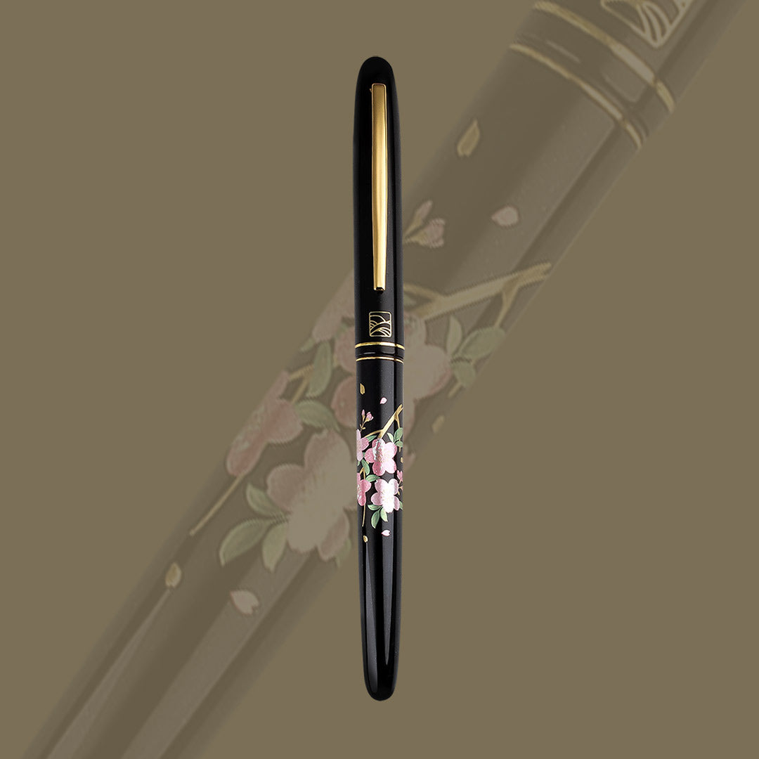 呉竹近代蒔絵万年筆 - 桜唄 Fountain Pen - Wancher ワンチャー
