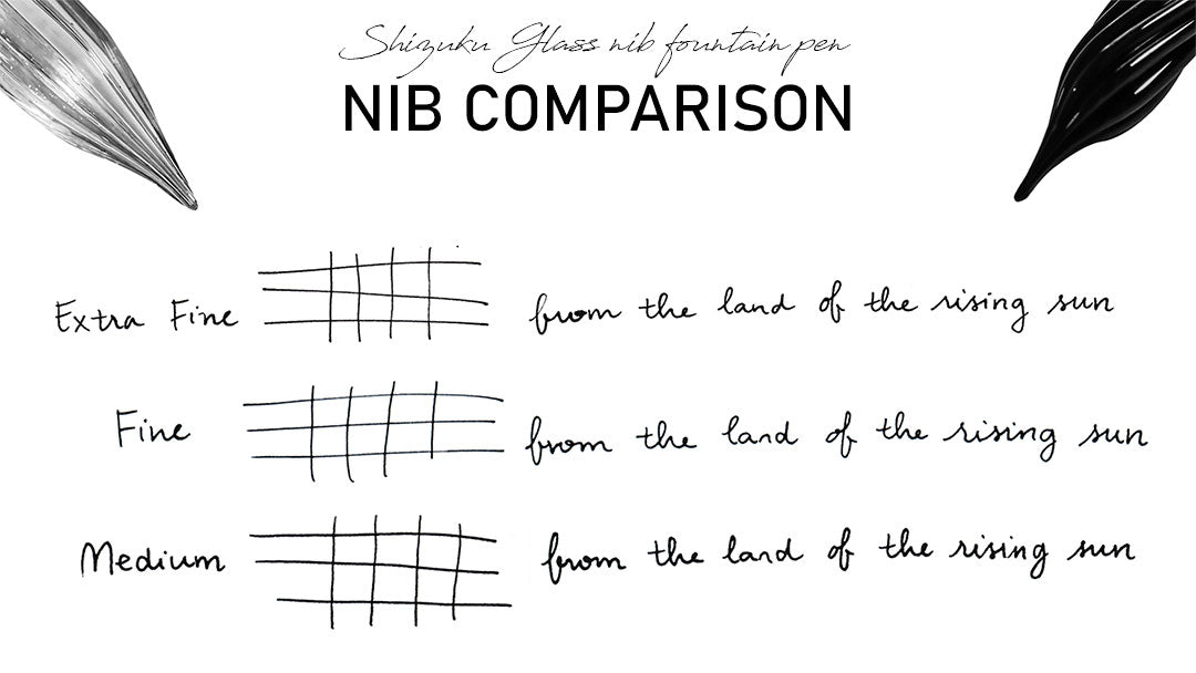 しずく</br>ガラスニブ万年筆</br>火星（うらら） Fountain Pen - Wancher ワンチャー