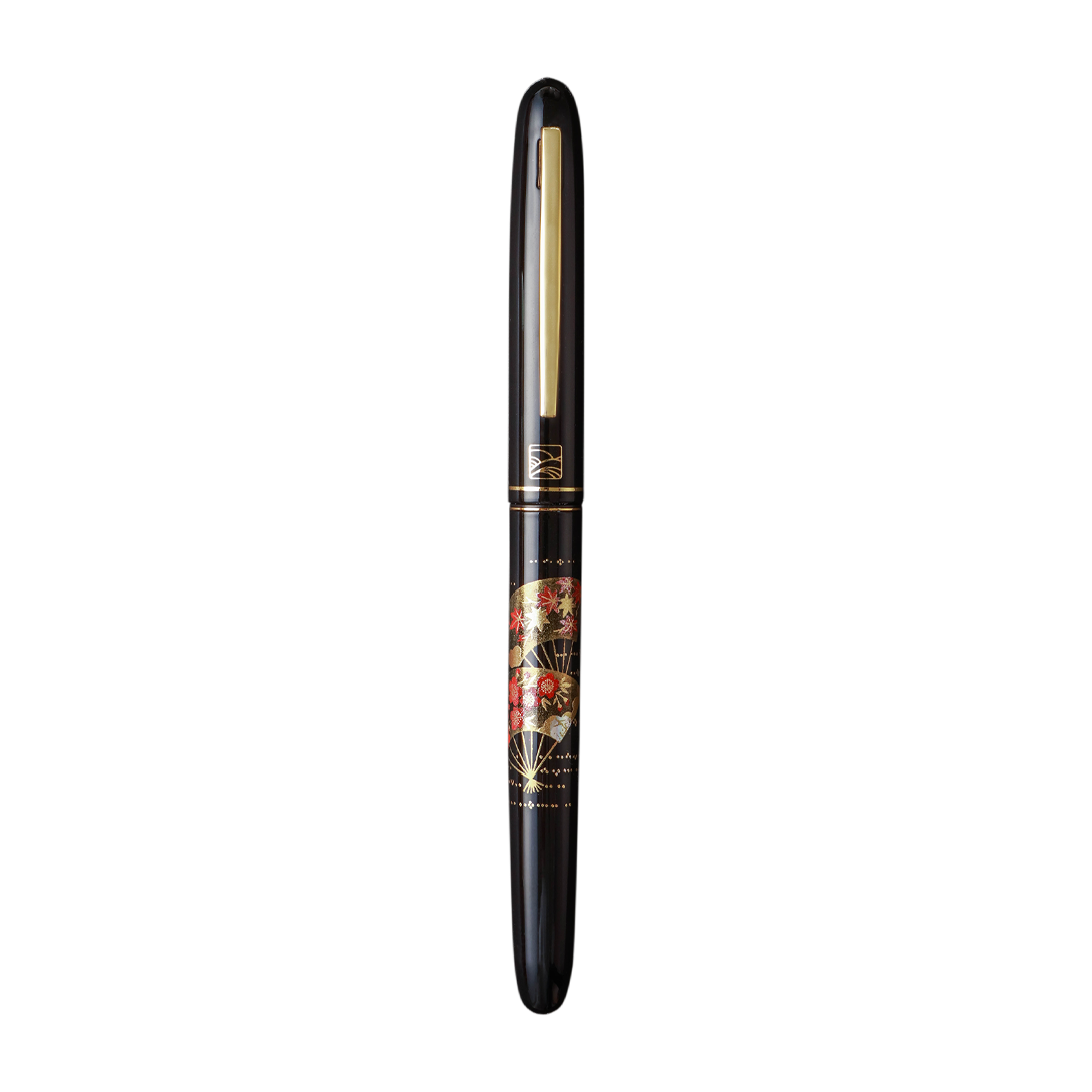 呉竹近代蒔絵万年筆 - 扇面 Fountain Pen - Wancher ワンチャー