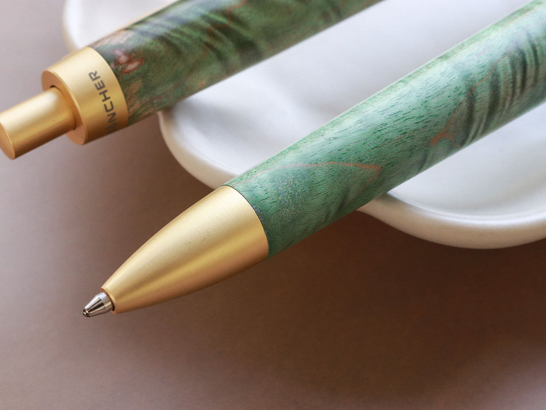 スタビライズド ボールペン グリーン Ballpoint Pen | ワンチャーペン