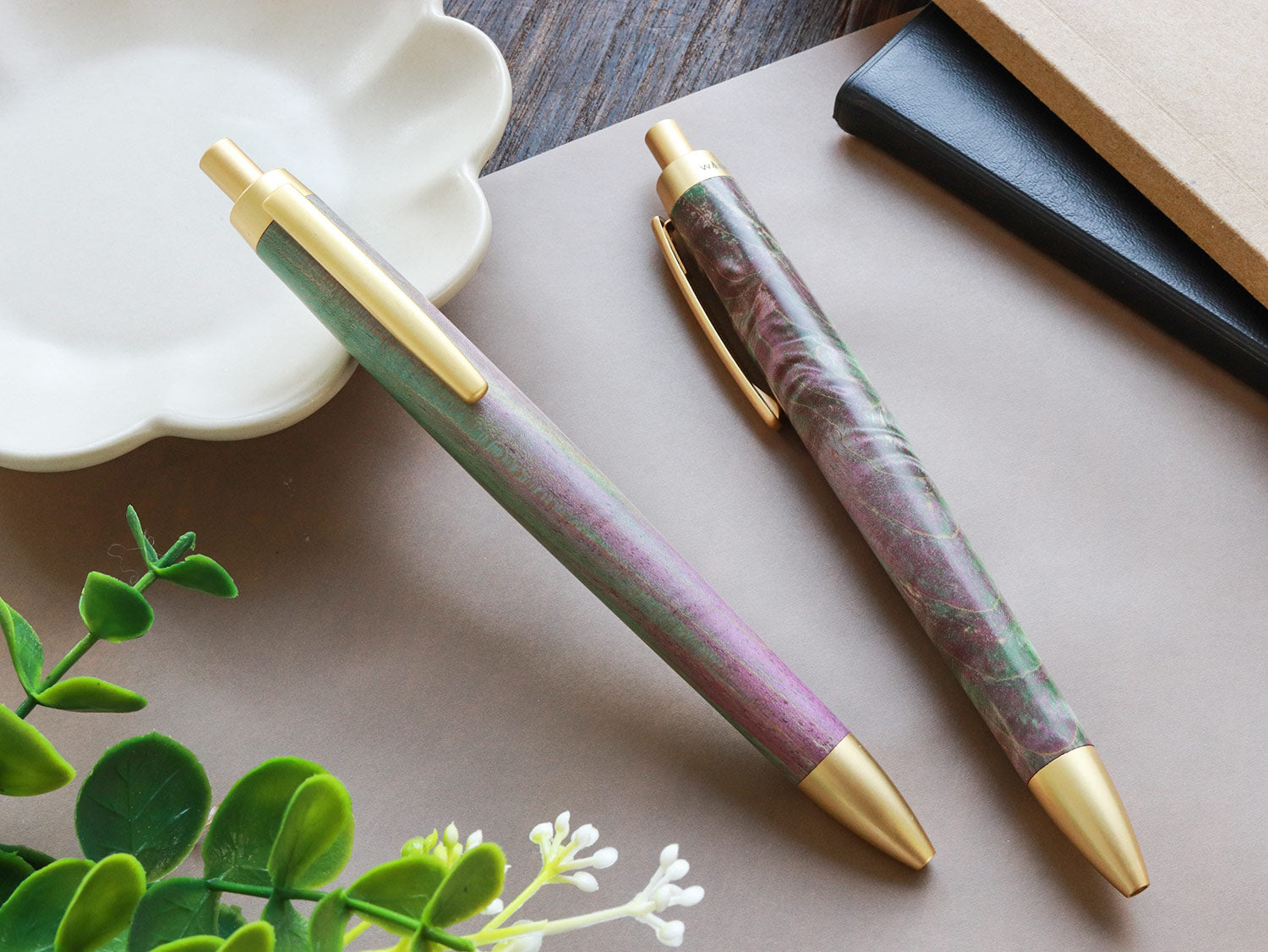 Stabilized Ballpoint Pen - Purple-Green - Wancherpen International