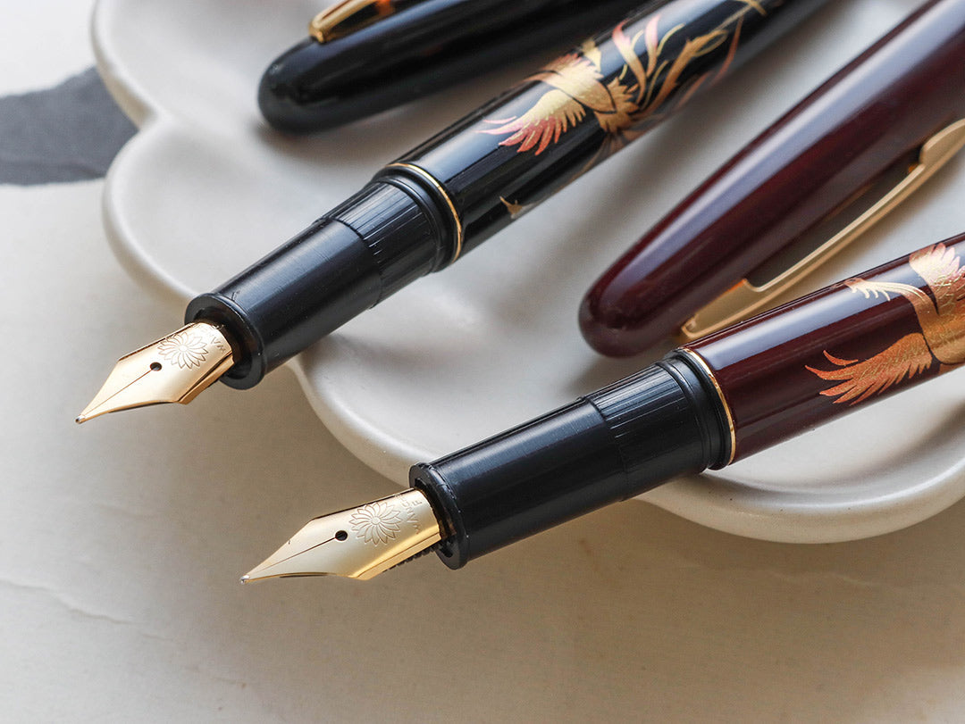 呉竹近代蒔絵万年筆 - 瑞鳥鳳凰 Fountain Pen - Wancher ワンチャー