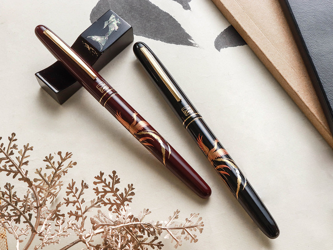呉竹近代蒔絵万年筆 - 瑞鳥鳳凰 Fountain Pen - Wancher ワンチャー