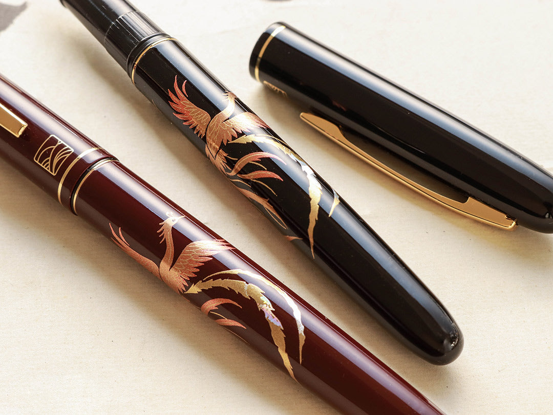 呉竹近代蒔絵万年筆 - 瑞鳥鳳凰 Fountain Pen - Wancher ワンチャー